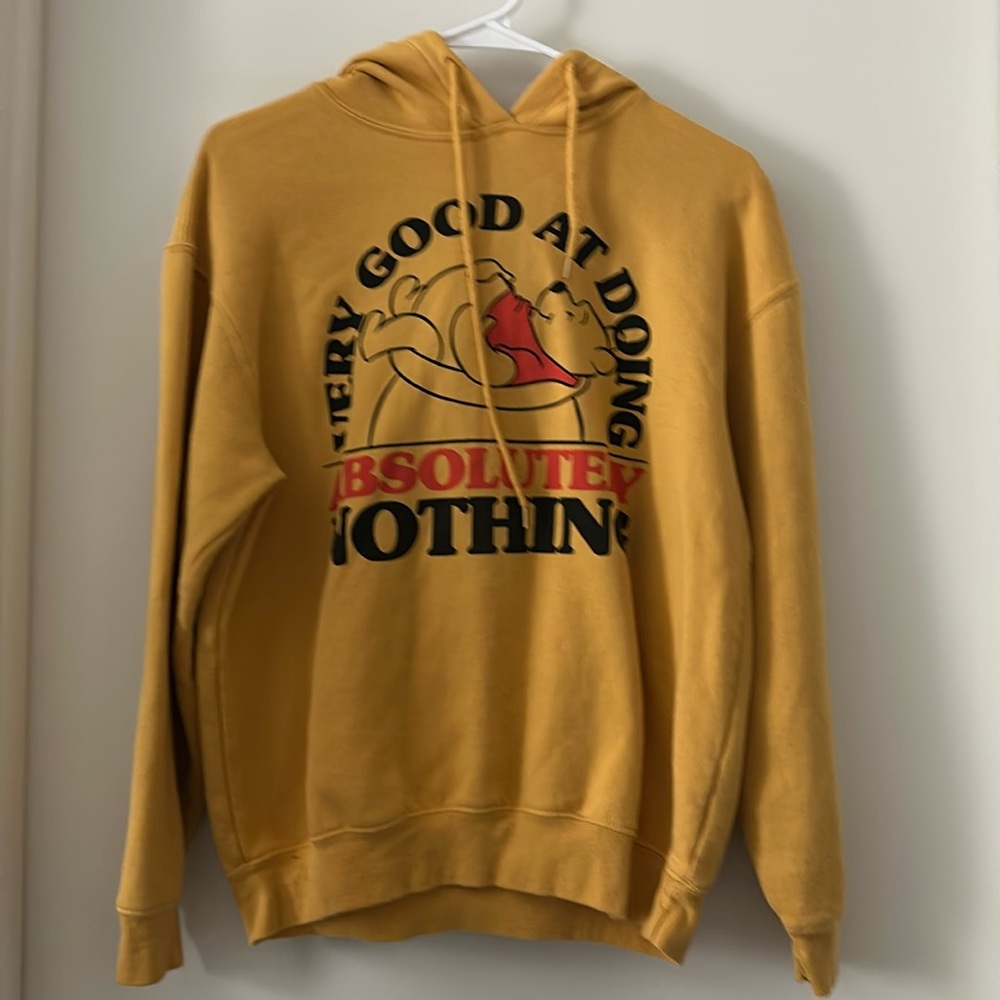 Yellow Winnie the Pooh hoodie